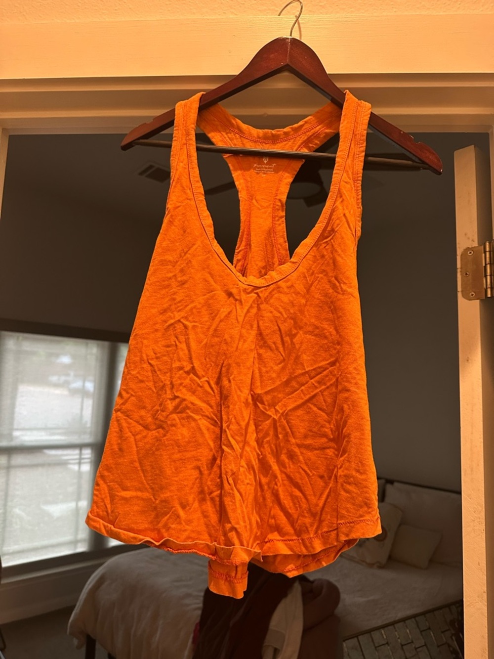 Free People Movement Orange Racerback Tank Top